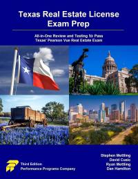 texas real estate license exam prep all in one review and testing to pass texas pearson vue real estate exam