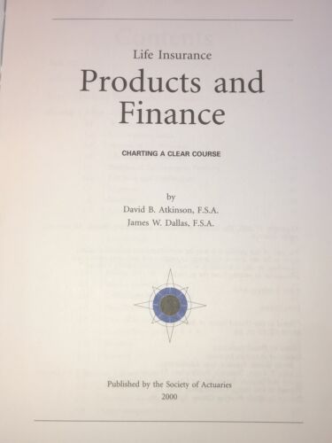life insurance products and finance 1st edition david b. atkinson, james w. dallas 9780938959670, 0938959670