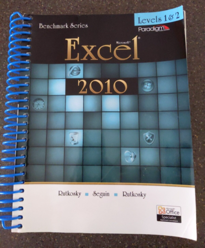 benchmark paradigm microsoft excel 2010 levels 1 and 2 book only paperback 1st edition benchmark series