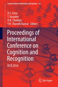 of international conference on cognition and recognition 1st edition d. s. guru 9811051453, 9811051461,