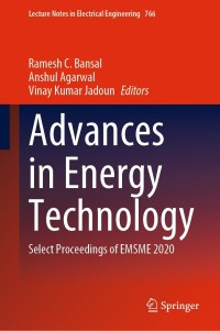 advances in energy technology 1st edition author 981161475x, 9811614768, 9789811614750, 9789811614767