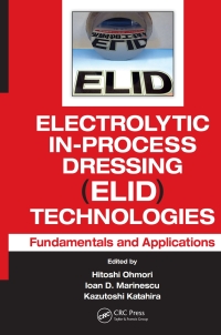 electrolytic in process dressing technologies 1st edition author 1138074020, 1439800375, 9781138074026,