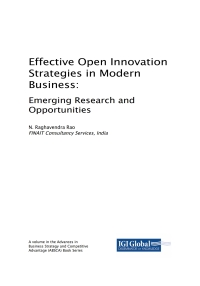 effective open innovation strategies in modern business 1st edition n. raghavendra rao 1522557210,