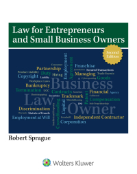 law for entrepreneurs and small business owners 2nd edition robert sprague 1543822959, 9781543822953,