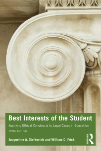 best interests of the student 3rd edition jacqueline a. stefkovich, william c. frick 0367415143, 100038697x,