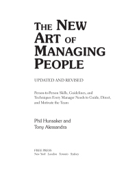 the new art of managing people 1st edition tony alessandra 1416550623, 1439104840, 9781416550624,