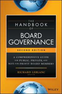 the of board governance a comprehensive guide for public private and not for profit board members 2nd edition