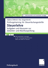 steuerlehre 2nd edition sabine dittrich, ilse j?rgenliemk 3409217576, 3322847462, 9783409217576,