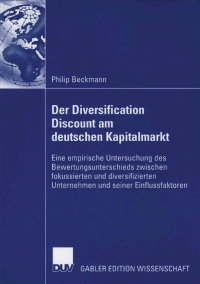 der diversification discount am deutschen kapitalmarkt 1st edition philip beckmann 3835001752, 3835090313,