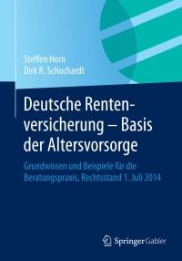 deutsche rentenversicherung basis der altersvorsorge 1st edition steffen horn, dirk r. schuchardt 3658066741,
