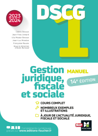dscg 1 gestion juridique sociale et fiscale manuel et applications mill sime 2023 2024 1st edition jean yves