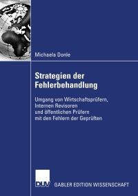 strategien der fehlerbehandlung 1st edition michaela donle 3835007130, 3835095455, 9783835007130,