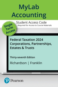 pearsons federal taxation 2024 corporations partnerships estates and trusts mylab accounting with pearson