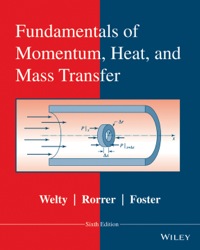 fundamentals of momentu heat and mass transfer 6th edition james welty, gregory l. rorrer, david g. foster