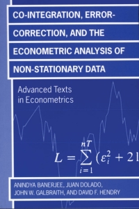 co integration error correction and the econometric analysis of non stationary data 1st edition anindya