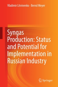 syngas production status and potential for implementation in russian industry 1st edition vladimir