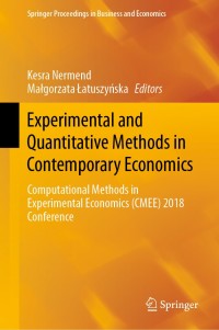 experimental and quantitative methods in contemporary economics 1st edition author 3030302504, 3030302512,