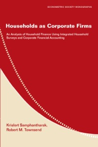 households as corporate firms 1st edition krislert samphantharak, robert m. townsend 0521195829, 0511669178,