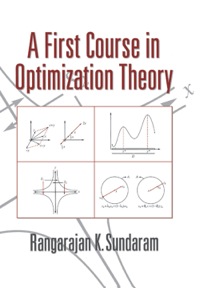 a first course in optimization theory 1st edition rangarajan k. sundaram 0521497191, 1139635972,