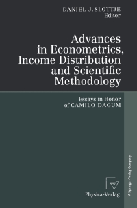 advances in econometrics income distribution and scientific methodology 1st edition daniel j. slottje