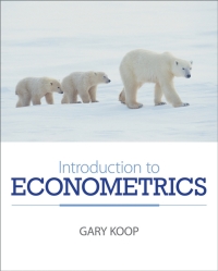 introduction to econometrics 1st edition gary koop 0470032707, 1118382587, 9780470032701, 9781118382585