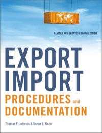 export/import procedures and documentation 4th edition johnson, thomas e., bade, donna l. 0814415504,