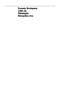 economic development within the philadelphia metropolitan area 1st edition anita a. summers, thomas f. luce