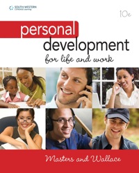 personal development for life and work 10th edition ann masters, harold r. wallace 0538450231, 1111786259,
