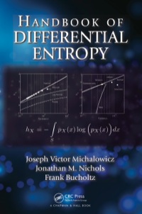 of differential entropy 1st edition joseph victor michalowicz, jonathan m. nichols, frank bucholtz