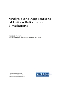 analysis and applications of lattice boltzmann simulations 1st edition pedro valero lara 1522547606,