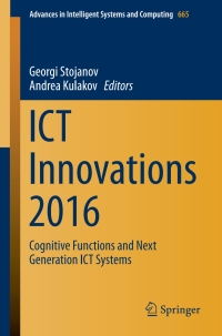 ict innovations 20 1st edition georgi stojanov 3319688545, 3319688553, 9783319688541, 9783319688558