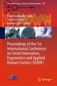 proceedings of the 1st international conference on smart innovation ergonomics and applied human factors 1st