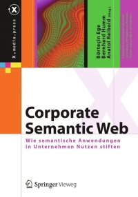 corporate semantic web 1st edition author 3642548857, 3642548865, 9783642548857, 9783642548864