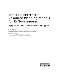 strategic enterprise resource planning models for e government 1st edition susheel chhabra 1609608631,