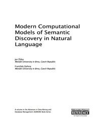 modern computational models of semantic discovery in natural language 1st edition jan ?i?ka 1466686901,