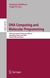 dna computing and molecular programming 1st edition yongli mi, yasibumi sakaibara 3642183042, 3642183050,