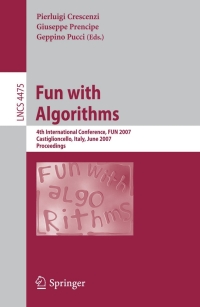 fun with algorithms 1st edition giuseppe prencipe, pierluigi crescenzi, geppino pucci 3540729135,