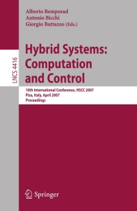 hybrid systems computation and control 1st edition alberto bemporad, ?giorgio c buttazzo, ?antonio bicchi