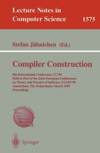 compiler construction 1st edition stefan j?hnichen 3540657177, 3540490515, 9783540657170, 9783540490517