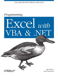 programming excel with vba and net 1st edition jeff webb, steve saunders 0596007663, 059651820x,