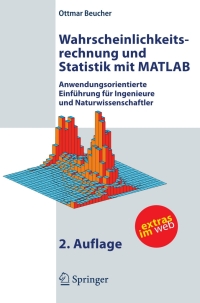 wahrscheinlichkeitsrechnung und statistik mit matlab 2nd edition ottmar beucher 354072155x, 3540721568,
