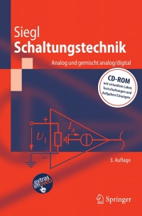 schaltungstechnik analog und gemischt analog/digital 3rd edition johann siegl 3540683690, 3540683704,