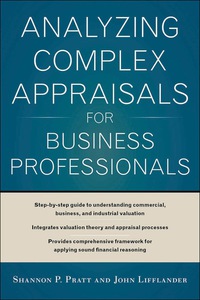 analyzing complex appraisals for business professionals 1st edition shannon p. pratt, john lifflander