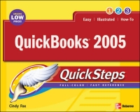 quickbooks 2005 quicksteps 1st edition cindy fox 0072259515, 9780072259513