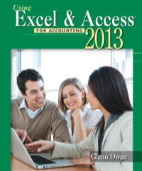 using excel and access 2012 foraccounting 4th edition owen 1285183460, 9781285183466