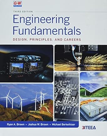 engineering fundamentals design principles and careers 3rd edition ryan a brown ,joshua w brown ,michael