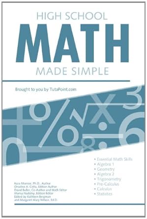 high school math made simple 1st edition david buller ,orsolina cetta ,kara monroe ,  b003nx7n4c