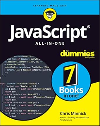 javascript all in one for dummies 1st edition chris minnick 1119906830, 978-1119906834