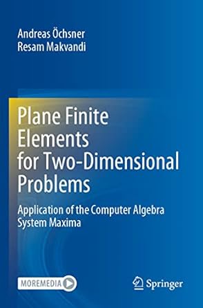 plane finite elements for two dimensional problems application of the computer algebra system maxima 1st