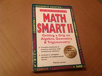 math smart ii get a grip on algebra geometry and trigonometry 1st edition marcia lerner 0679783830,